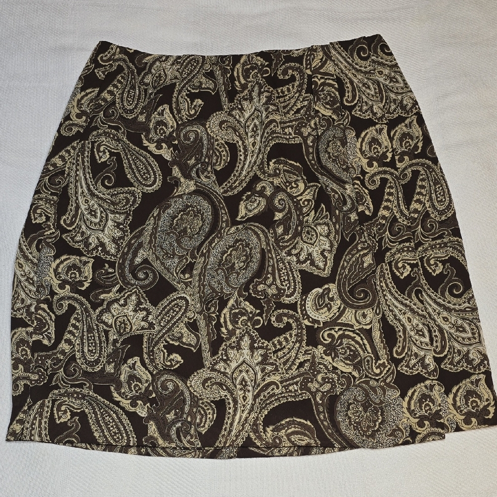 Chaus Womens Paisley Skirt
